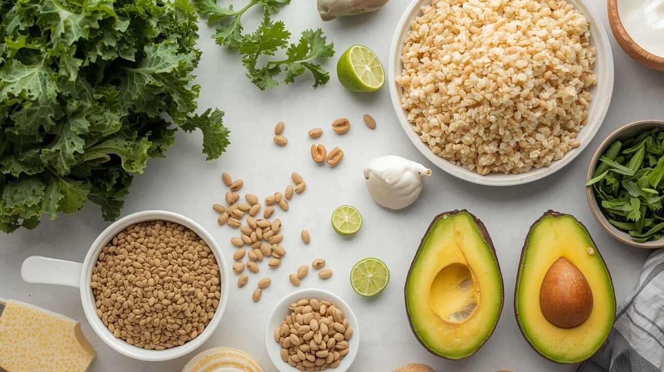 Lizzo’s favourite weight loss foods including kale, quinoa, lentils, and avocado.